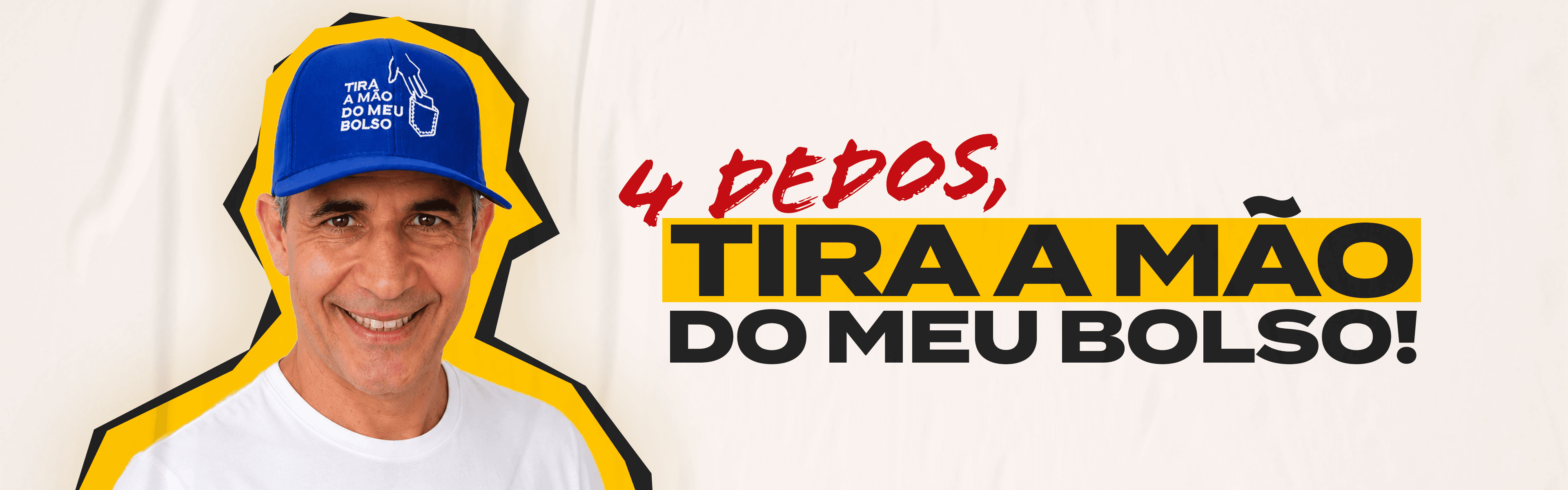 4 dedos, tira a mão do meu bolso!